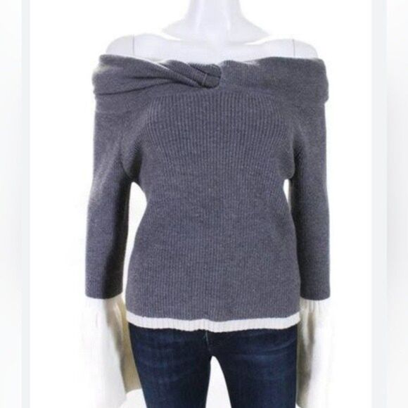 DO+BE Collection Ladies Off Shoulder Sweater with Bell Sleeves in Size S - Picture 1 of 6